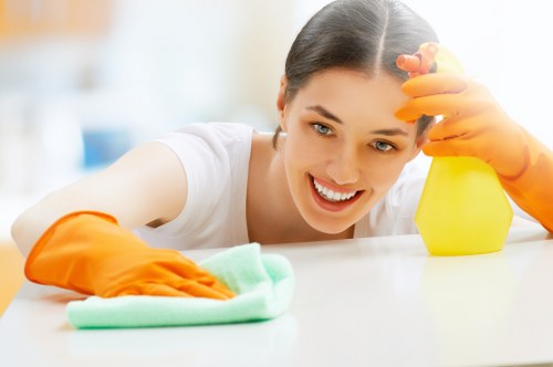 Carpet cleaning team in Belsize Park with recycling-focused operations