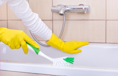Dusting storage areas in a local Belsizepark home